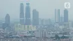 Suasana pemukiman dan gedung pencakar langit diambil dari kawasan Grogol, Jakarta, Rabu (11/11/2020). Gubernur Bank Indonesia, Perry Warjiyo mengaku optimis pertumbuhan ekonomi Indonesia ke depan akan lebih baik pasca pandemi Covid-19. (Liputan6.com/Angga Yuniar)