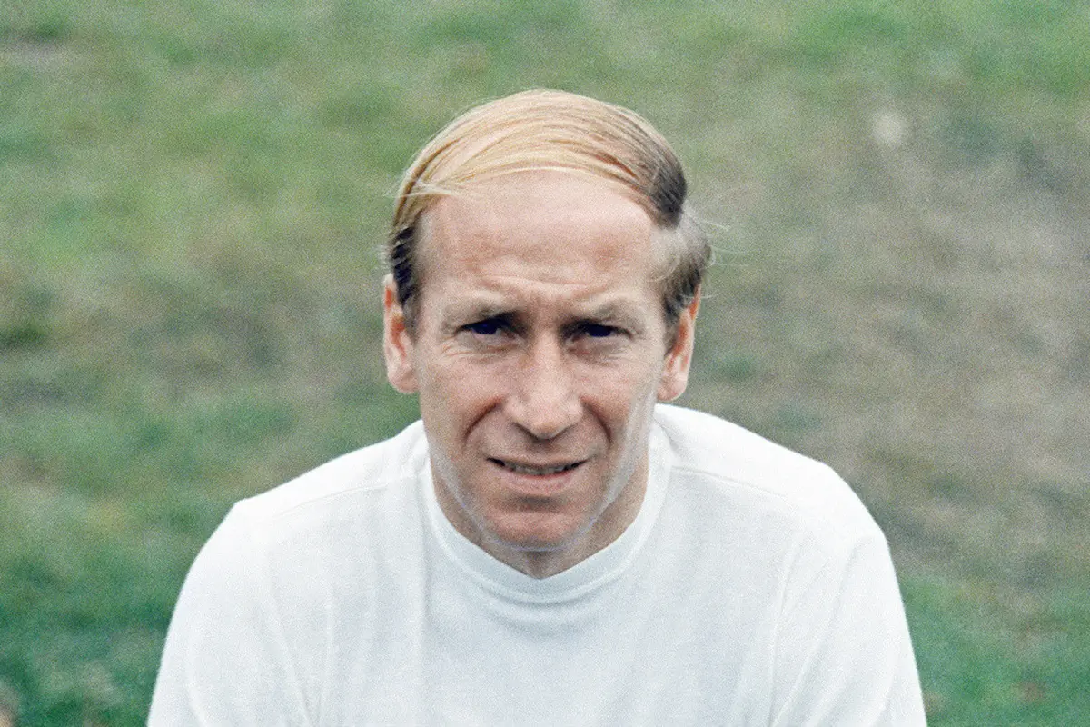Sir Bobby Charlton pada 1971. (AP Photo/File)