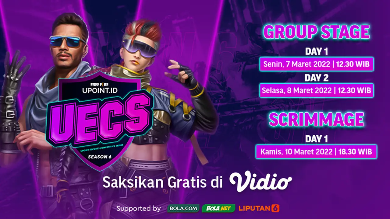 Link Live Streaming UECS Series Season 6 di Vidio Pekan Ini
