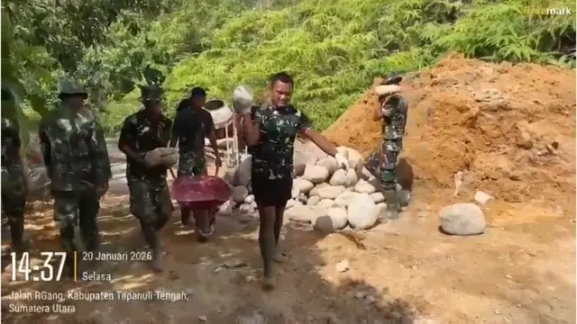 Sejumlah Jembatan Gantung Siap Dibangun di Sumut, Warga Antusias Membantu