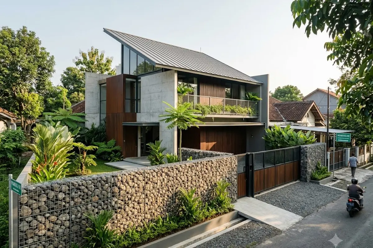 Model Pagar Rumah yang Membantu Mengurangi Debu dari Jalan