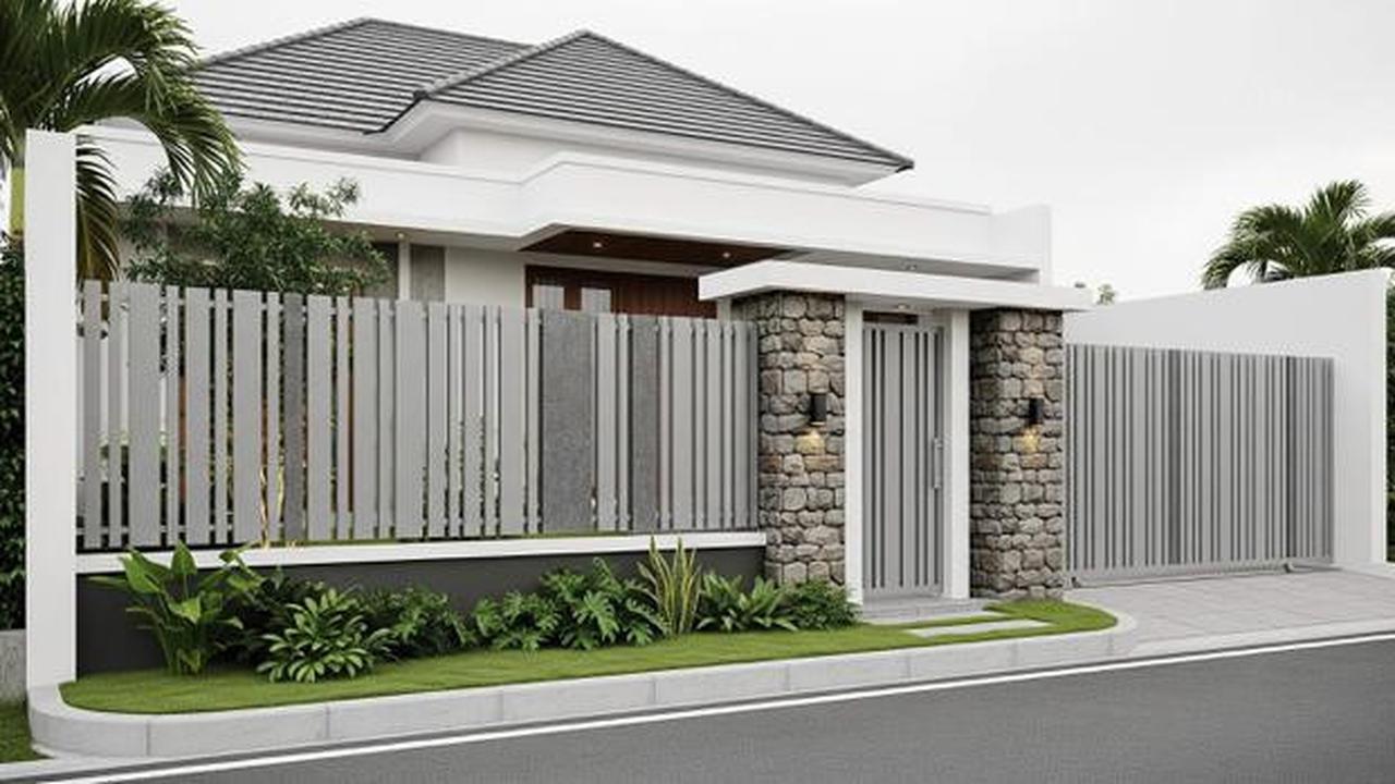 10 Inspirasi Pagar Rumah Anti Maling Berbahan Hollow Galvanis Kuat untuk Hunian Minimalis
