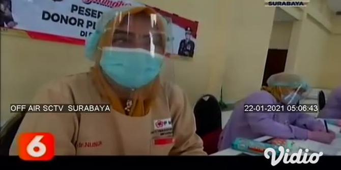 VIDEO: 57 Anggota Polresta Sidoarjo Diambil Sampel Darah untuk Donor Plasma Konvalesen