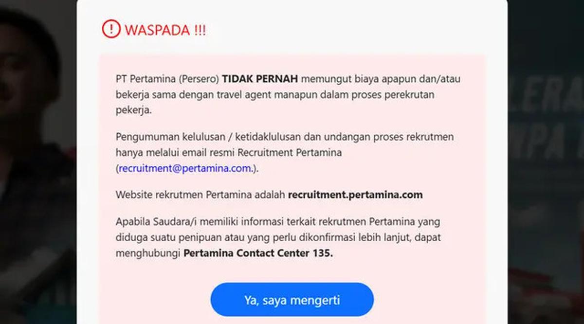 Cara Daftar Lowongan Magang Recruitment Pertamina 2026, Simak Jadwal dan Persyaratannya