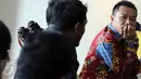 Anggota Komisi X Anang Hermansyah saat berdiskusi dengan para pelaku film dan musik dan Wakil ketua DPR Taufik Kurniawan di Kompleks MPR/DPR, Jakarta,  (18/1). (Liputan6.com/Johan Tallo)