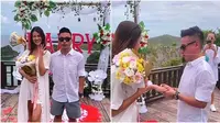 Momen lamaran Atries Angel, mantan Chef Juna (Sumber: Instagram/atriesangel)