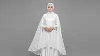 7 Model Gamis Kebaya Warna Broken White Anti Terawang, Tampil Elegan untuk Acara Formal