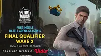 Link Live Streaming PUBG Mobile Battle Arena Season 4 Final Qualifier Wave 2 di Vidio Sore Ini. (Sumber : dok. vidio.com)