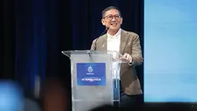 Direktur Utama I.League Ferry Paulus saat menghadiri seremoni BRI x I.League di SCTV Tower, Jakarta Pusat, Selasa (1/9/2026). Emtek Group kembali ditetapkan sebagai official broadcaster BRI Super League 2026/2027, sementara BRI melanjutkan perannya sebagai sponsor utama kompetisi. (KLY/Budy Santoso)
