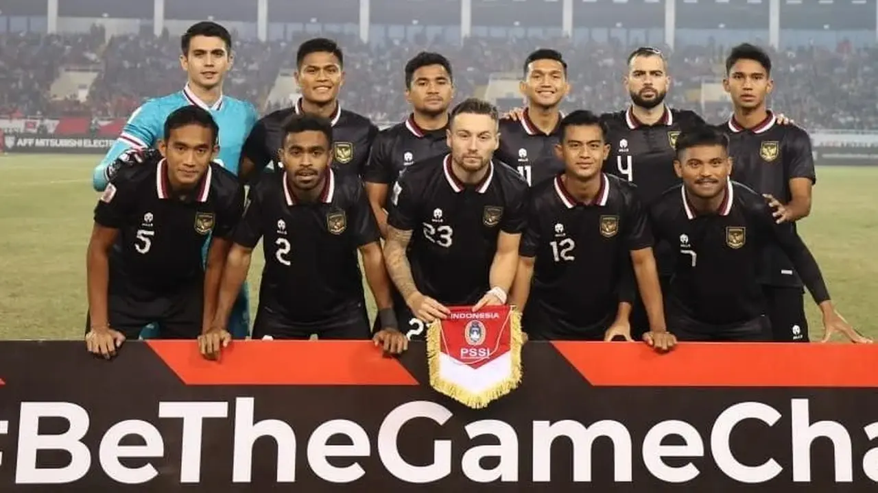 Timnas Indonesia ketika kalah dari Vietnam di Piala AFF 2022.