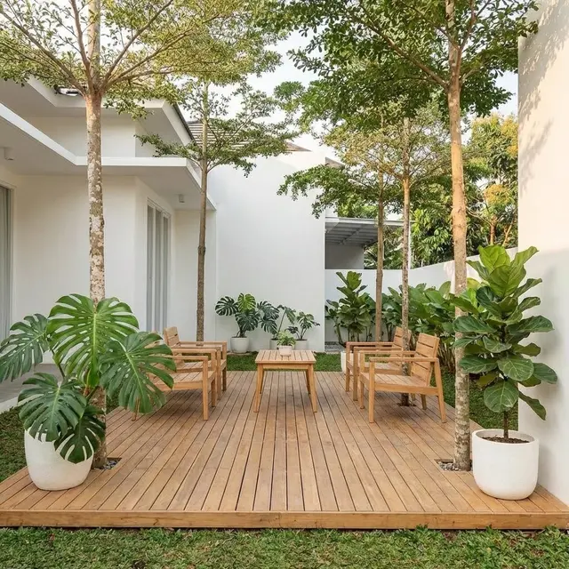 Inspirasi Taman Depan Rumah Tanpa Pagar yang Estetik