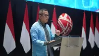 Direktur Bisnis Wholesale dan Kelembagaan BRI Agus Noorsanto dalam acara seminar terbuka bertema Optimum Financing Synergy with Initial Public Offering (IPO) pada 6 Juli 2023 di Main Hall Bursa Efek Indonesia/Istimewa.