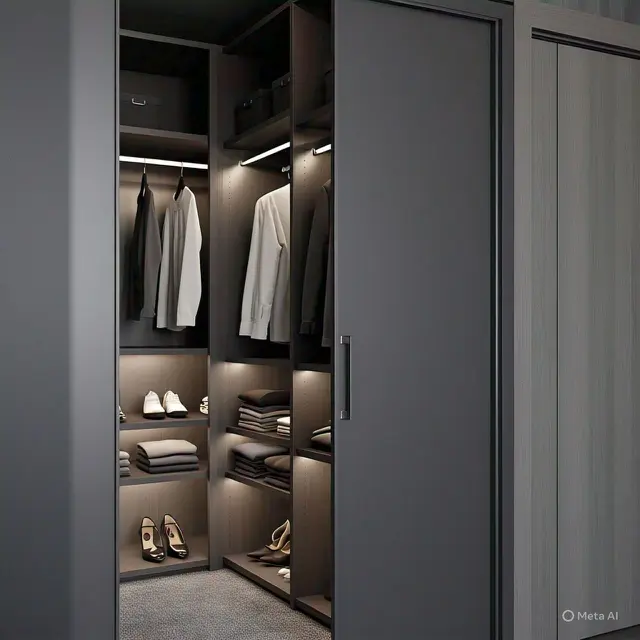 9 Inspirasi Warna Walk-in Closet
