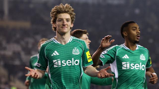 Foto: Pesta Gol Newcastle di Laga Play Off Liga Champions 2025/2026, Anthony Gordon Quattrick