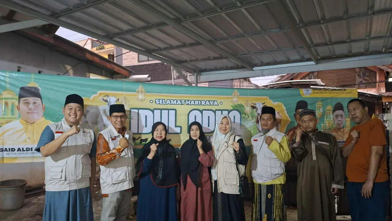Dunia Melayu Dunia Islam (DMDI) Jakarta melakukan pemotongan hewan qurban di enam titik di wilayah Jakarta (Istimewa)