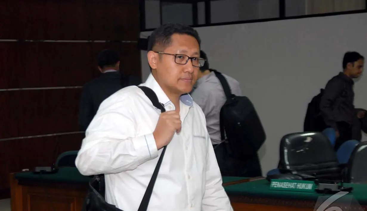 Persidangan Anas Urbaningrum kembali digelar di Pengadilan Tipikor, Jakarta, Senin (7/7/2014) (Liputan6.com/Miftahul Hayat)