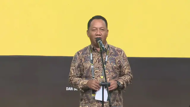 Direktur Jenderal Mineral dan Batubara Kementerian ESDM Tri Winarno, di Assembly Hall, Jakarta International Convention Center (JICC), Jakarta Pusat, Rabu (15/10/2025). (Foto: Liputan6.com/Tira Santia)