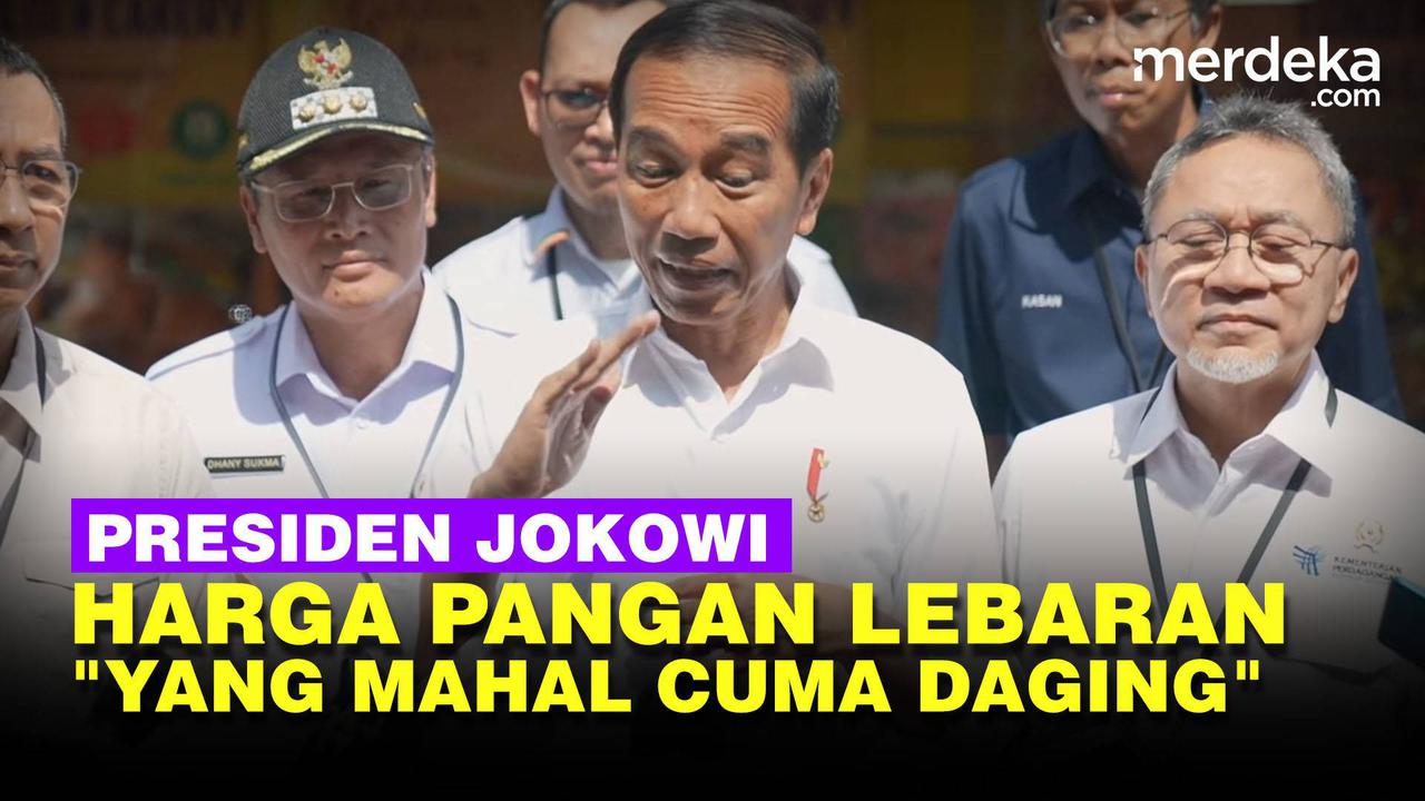 VIDEO: Jokowi Cek Pasar Jelang Lebaran "Yang Mahal Cuma Daging Sapi"