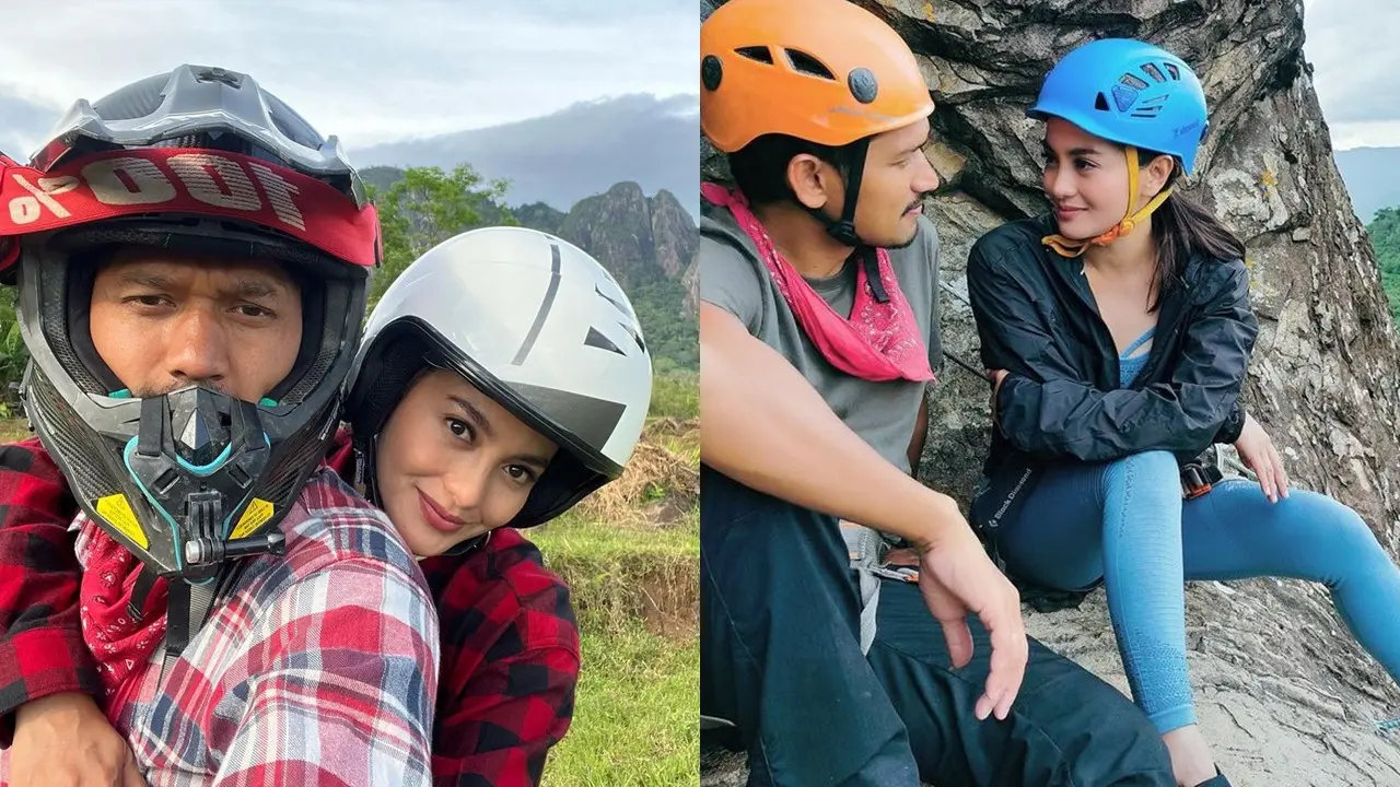 Olahraga Outdoor Ibnu Jamil dan Ririn Ekawati