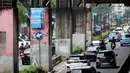 Gubernur Pramono Anung menyampaikan bahwa Pemerintah Provinsi (Pemprov) Daerah Khusus Jakarta akan menyelesaikan dan merapikan keberadaan tiang-tiang monorel yang mangkrak, mulai dari Jalan HR Rasuna Said di Jakarta Selatan hingga Jalan Asia Afrika di Jakarta Pusat. (Liputan6.com/Herman Zakharia)