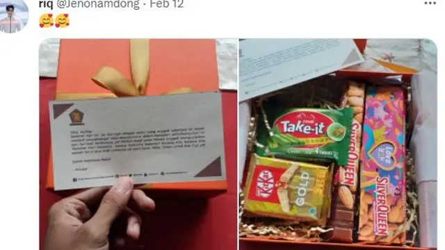 Bukan dari Pacar atau Pasangan, Wanita ini Dapat Cokelat Valentine dari Partai