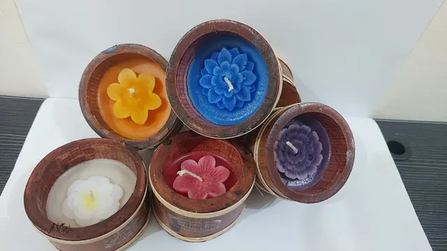 Lilin aroma terapi dari bahan  minyak jelantah. (Liputan6.com/ ist)