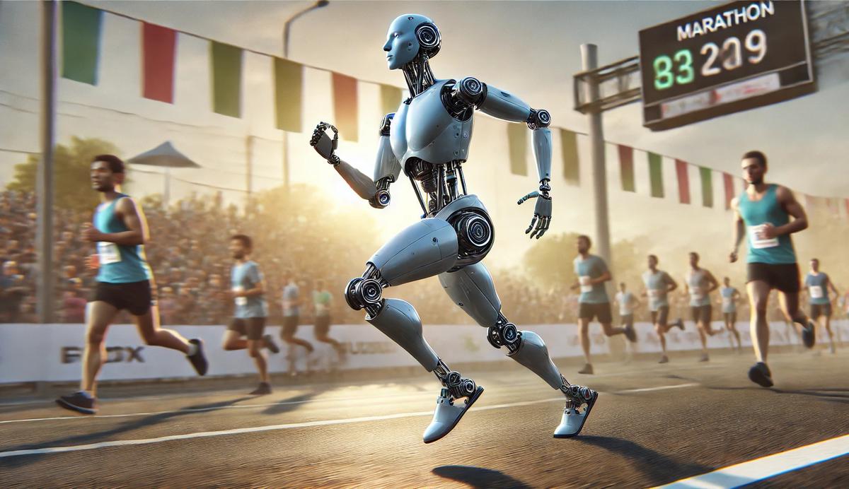 Robot Manusia ini Ikutan Lari Marathon