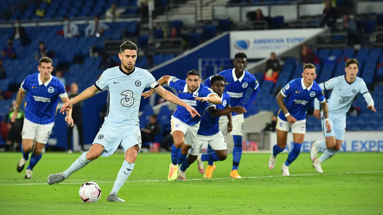 Gelandang Chelsea, Jorginho.