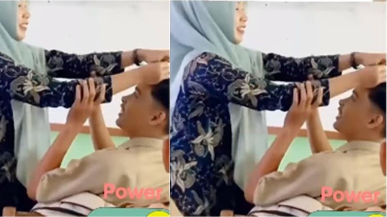 Bukan Dicukur, Ibu Guru Cantik ini Punya Cara Unik Beda Sendiri Hukum Siswa Berambut Gondrong