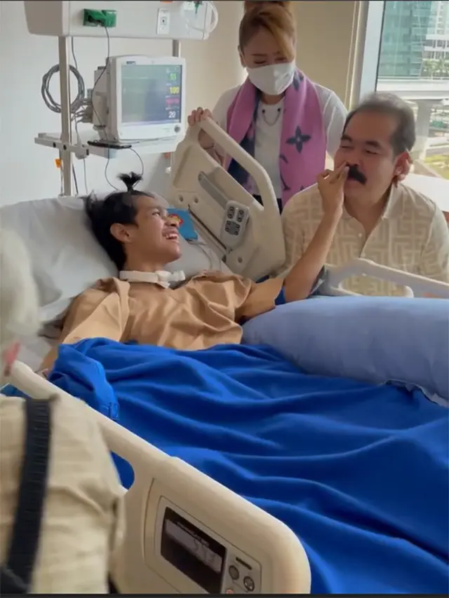 Inul Daratista dan Adam Suseso jenguk David Ozora