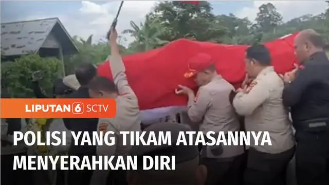 VIDEO: Tikam Aiptu Ruslan hingga Tewas, Pelaku yang Juga Polisi Akhirnya Menyerahkan Diri