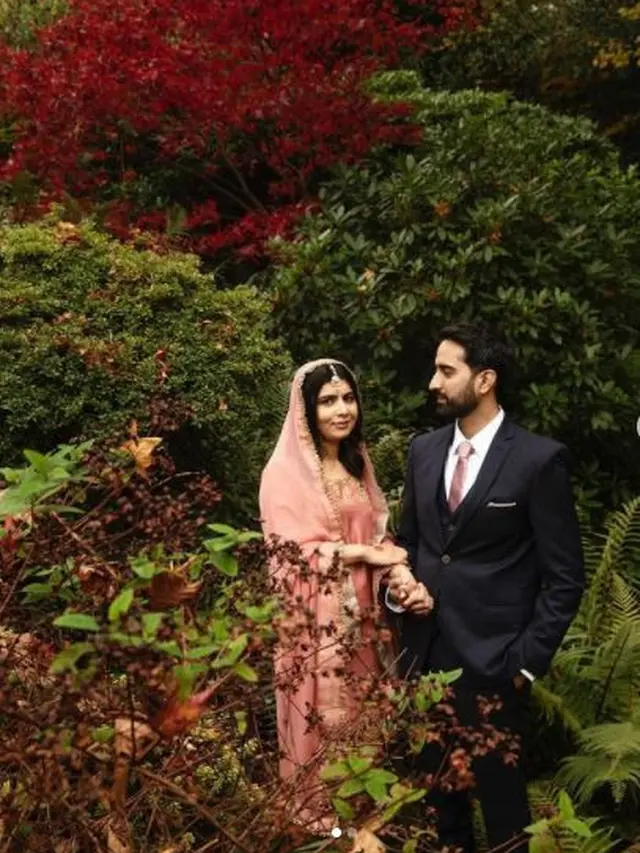 Malala Yousafzai Menikah, Tampil Beda dengan Lehenga