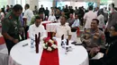 Heru duduk di bangku barisan depan bersama Prasetyo dan beberapa pejabat Polri dan TNI. (Liputan6.com/Herman Zakharia)