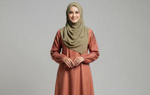 Tren Gamis Linen Muslimah 2026/ Ilustrasi gambar oleh AI