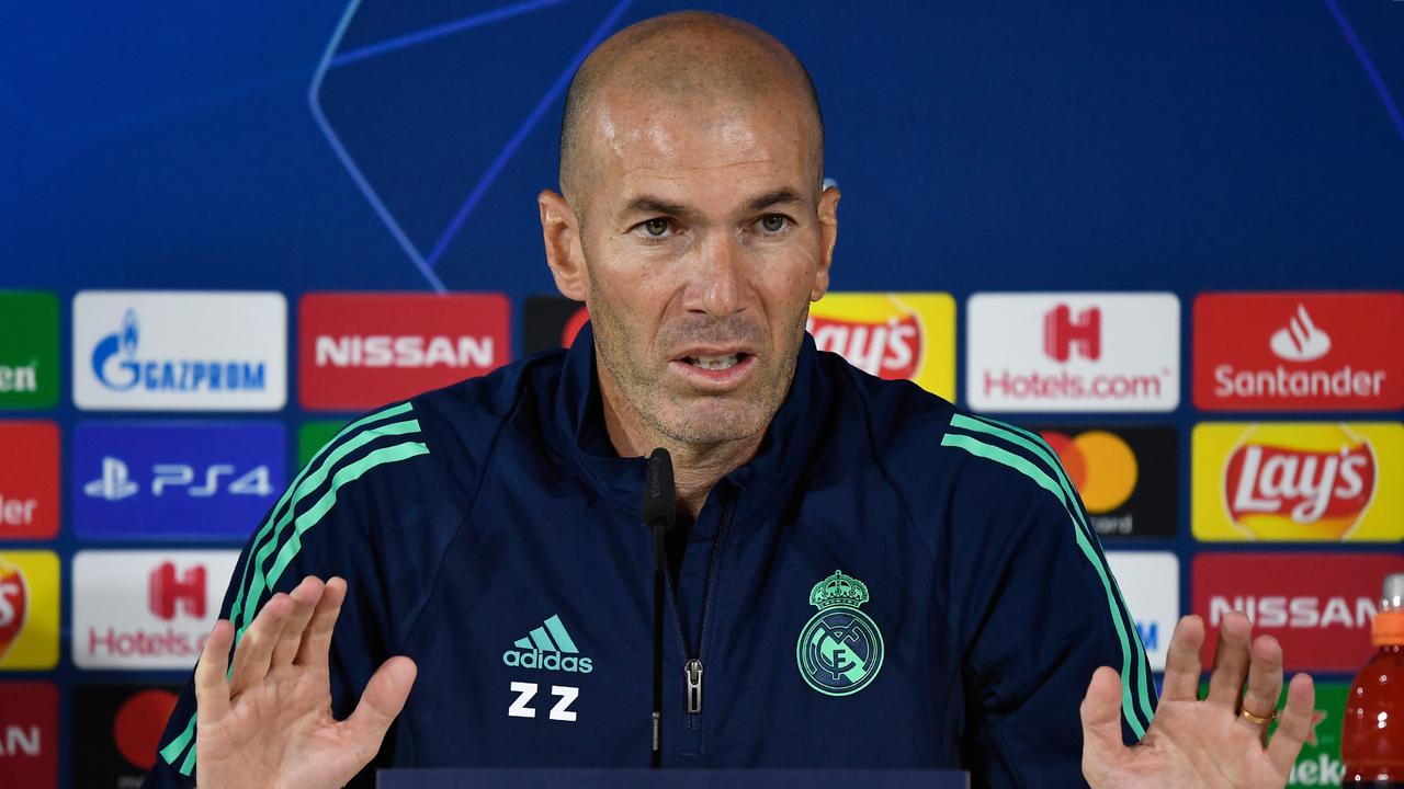 Pelatih Real Madrid, Zinedine Zidane.