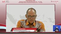 Kepala Eksekutif Pengawas Perasuransian, Penjaminan dan Dana Pensiun OJK Ogi Prastomiyono, dalam Konferensi Pers RDK Bulanan Februari 2024. (Tira/Liputan6.com)