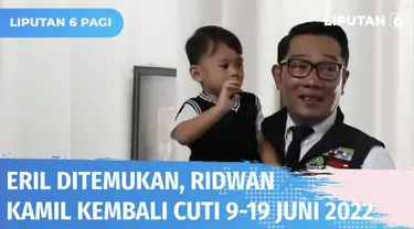 Usai ditemukannya petunjuk keberadaan Eril, Ridwan Kamil kembali bertolak ke Swiss. Kementerian Dalam Negeri mengizinkan Ridwan Kamil cuti selama 10 hari terhitung 9-19 Juni 2022.