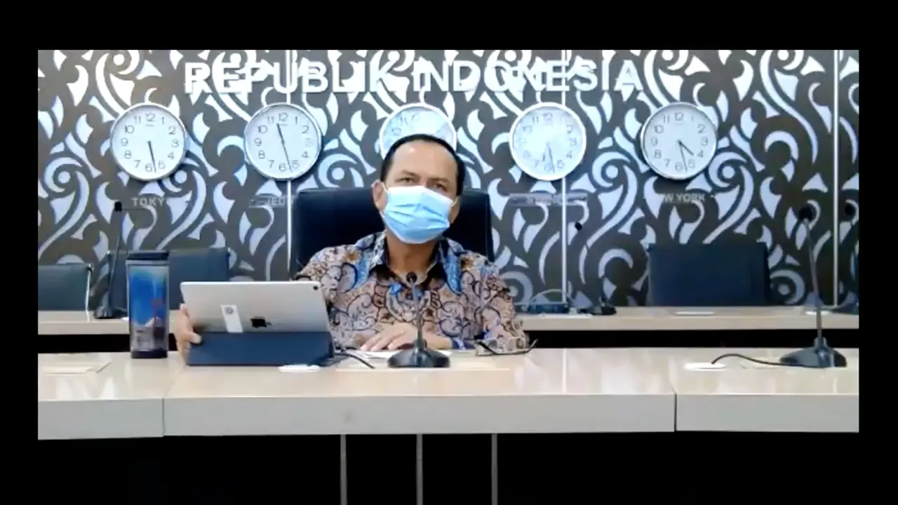 Ngurah Swajaya, Dirjen Amerika Eropa dalam media gathering pada Senin, 2 November 2020.