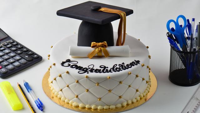 Ilustrasi lulus, kelulusan, wisuda