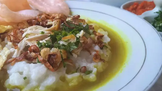 Bubur Cirebon dengan rice cooker