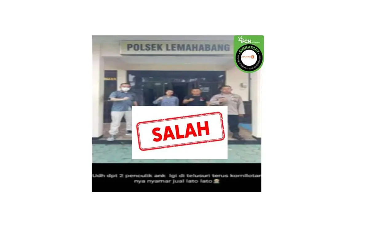 Cek Fakta penangkapan pelaku penculikan anak