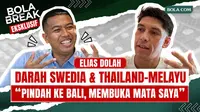 Dalam episode Bola Break kali ini, Hery Kurniawan berbincang dengan Elias Dolah, pemain Timnas Thailand yang pernah memperkuat Bali United. Elias mengungkap cerita di balik keputusannya meninggalkan Thailand setelah enam tahun bersama Port FC dan mem...