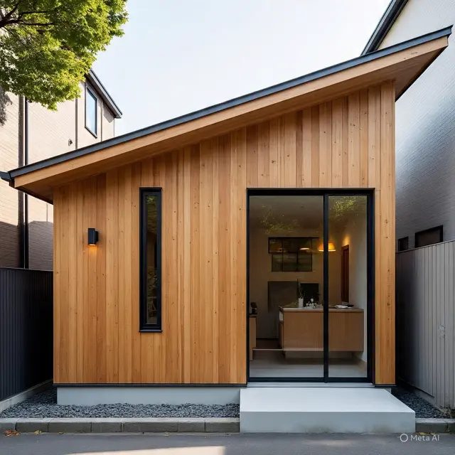 Rumah Sederhana 1 Air Aksen Kayu