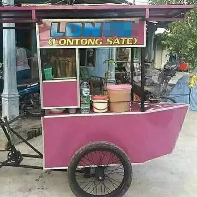 6 Singkatan di Gerobak Jualan Makanan Ini Bikin Pembeli Mikir Keras