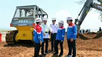 Proyek pembangunan kilang minyak PT Pertamina di Tuban. Dok Kemenhub