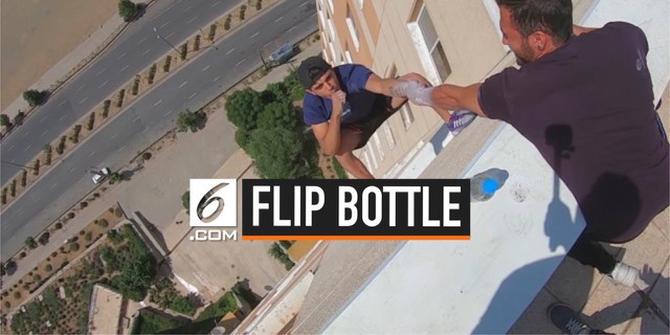 VIDEO: Tantangan Mematikan Flip Bottle di Gedung Bertingkat