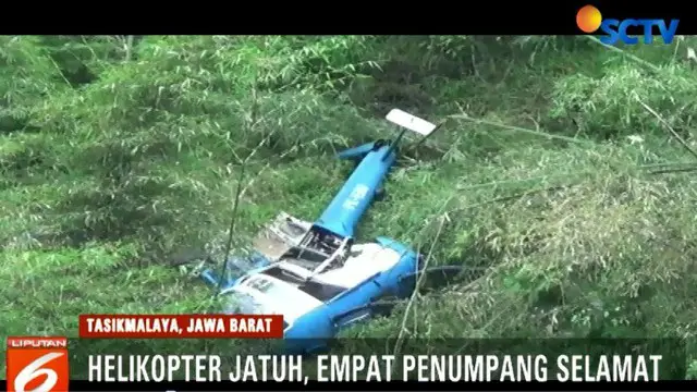 Kesaksian Warga Sesaat Sebelum Helikopter Jatuh di Tasikmalaya