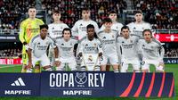 Skuad Real Madrid saat mengalahkan Deportivo Minera pada 32 besar Copa del Rey. (X/Real Madrid)