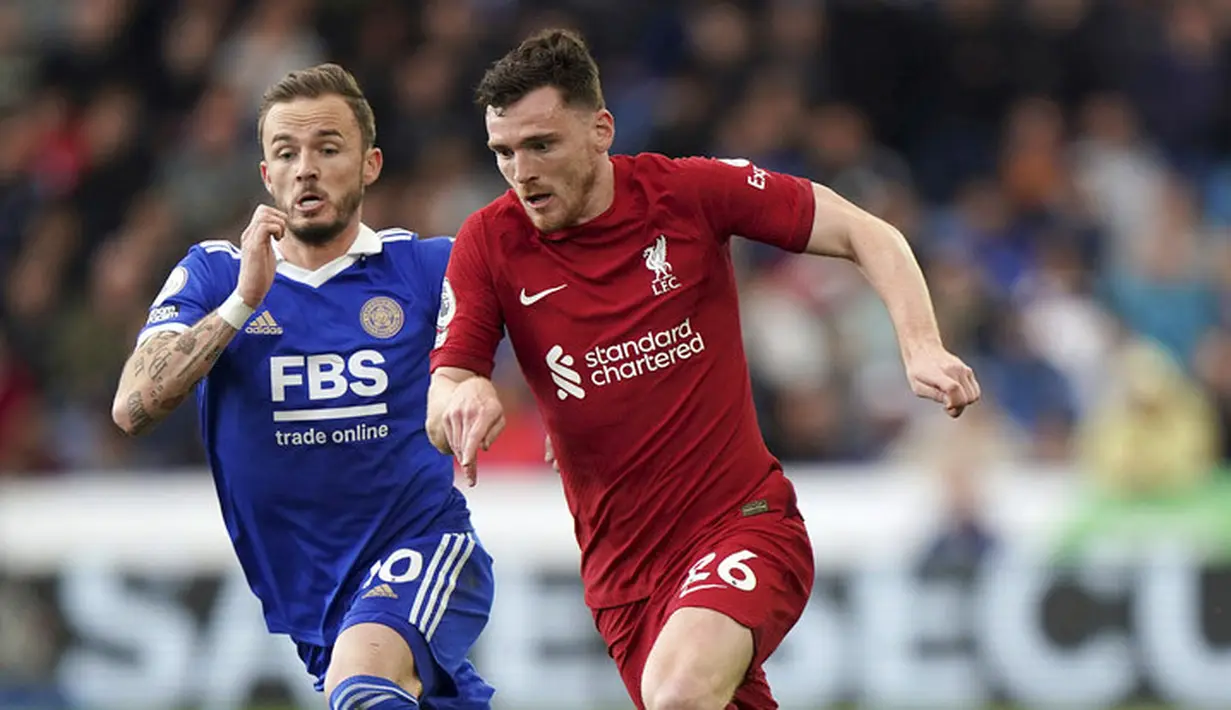 The Reds kini menempati peringkat kelima dengan koleksi 65 poin dari 36 pertandingan. (Tim Goode/PA via AP)