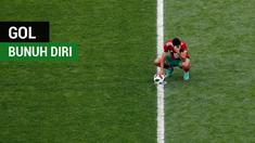 Berita video daftar pencetak gol bunuh diri pada matchday 1 Piala Dunia 2018.